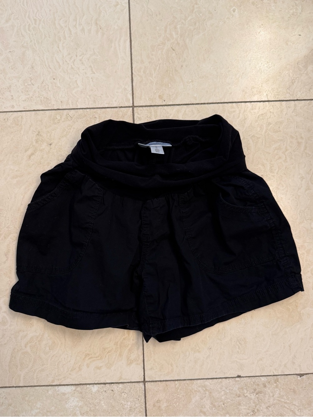 Motherhood Maternity Poplin Secret Fit Belly Maternity Shorts